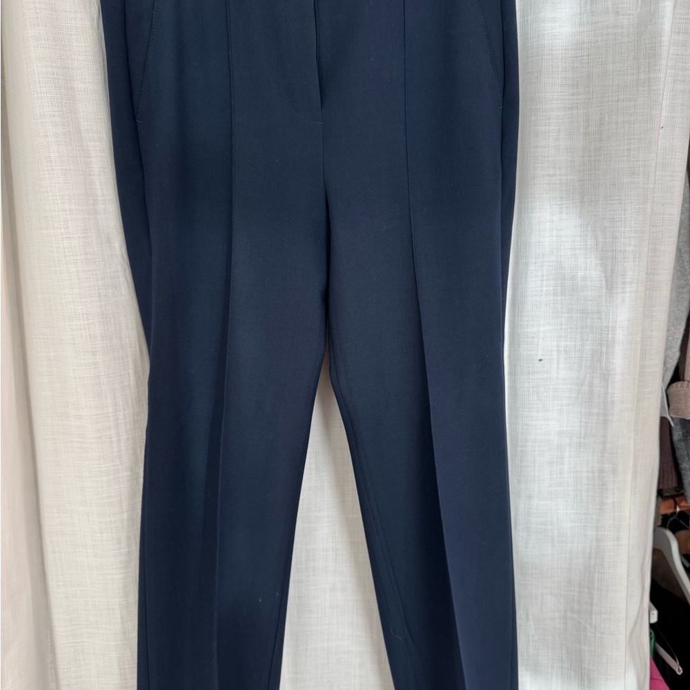 J. Crew Natalia Crop Navy Size 10 - Picture 3 of 4